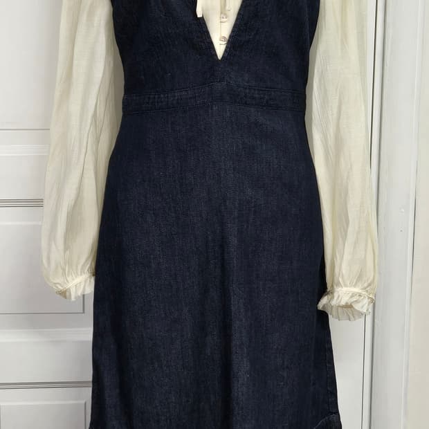 새상품)바나나리퍼블릭 데님원피스5.5만/자라 블라우스3만