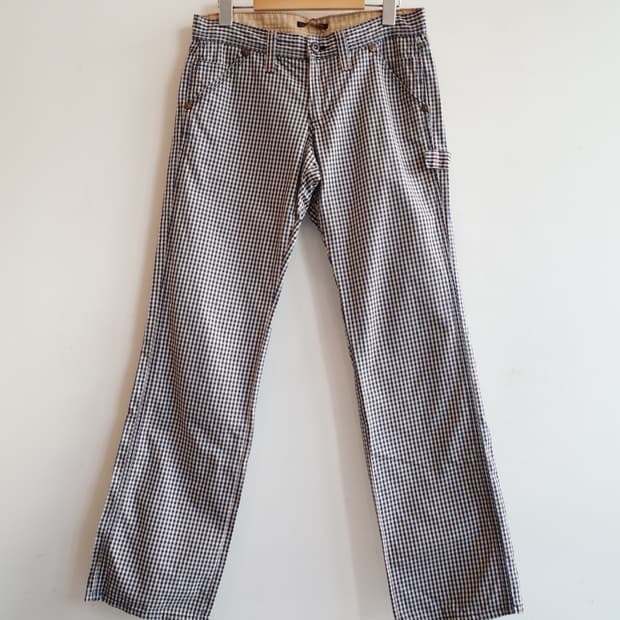 Japan brand 깅엄체크 워크팬츠 (made in Japan)