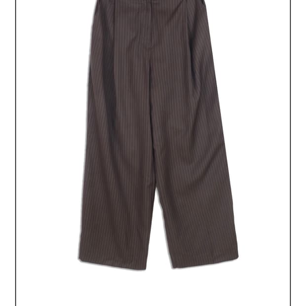 Montravailpersonnel stripe pants brown