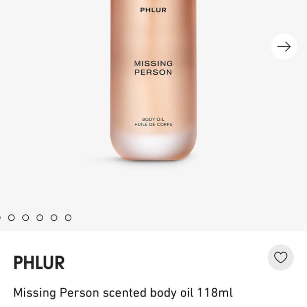 Phlur 미씽퍼슨 missing person 바디오일