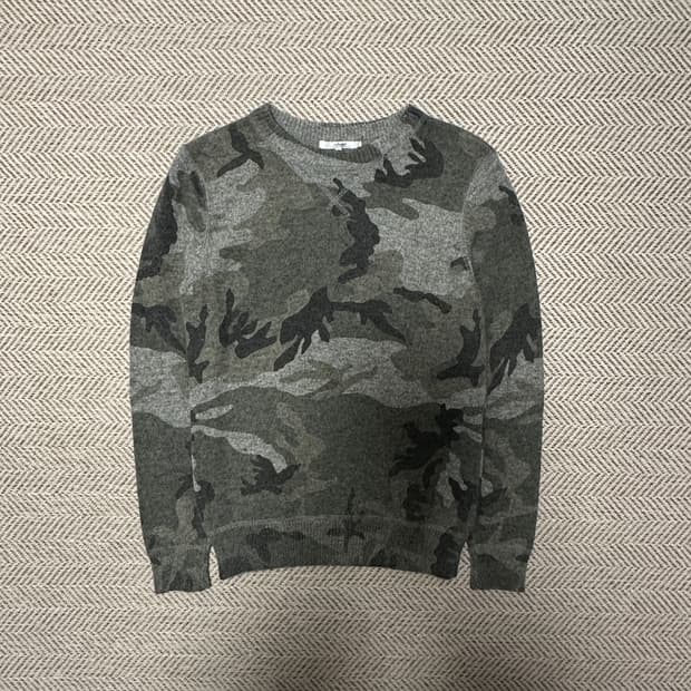 JOURNAL STANDARD camo knit sweater