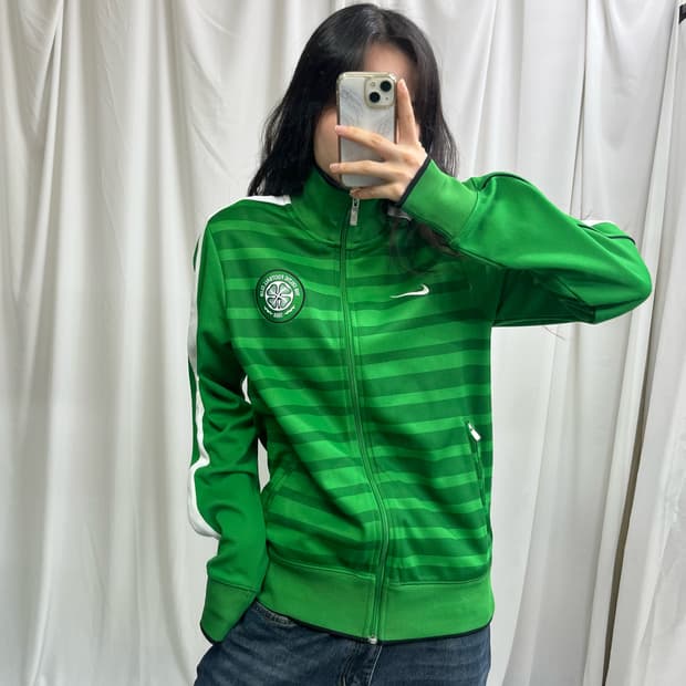 Nike green celtic jersey