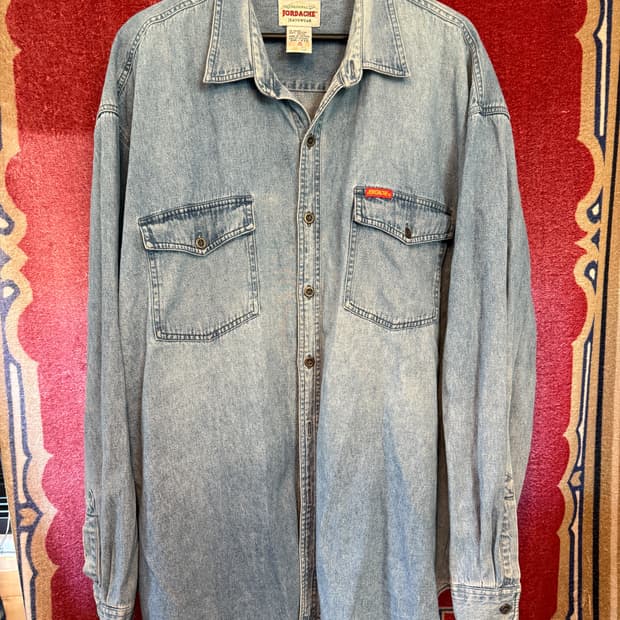 JORDACHE 오리지널 데님셔츠 2XL