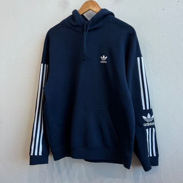 아디다스 파이어버드 자수로고 후드 네이비