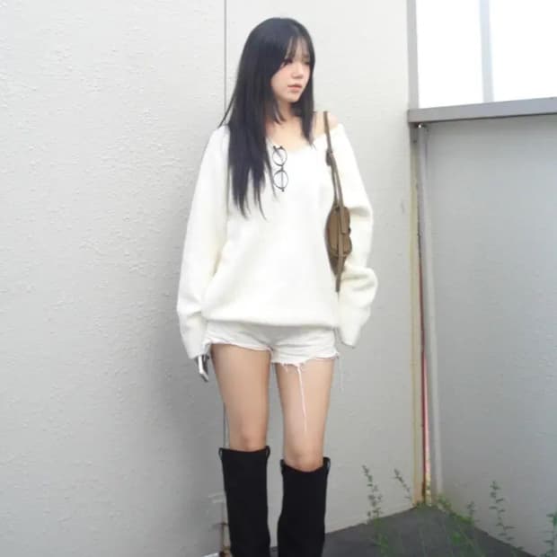 아워캐비넷 셔링 부츠 블랙