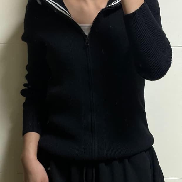 cp 컴퍼니 고글 니트 후드집업