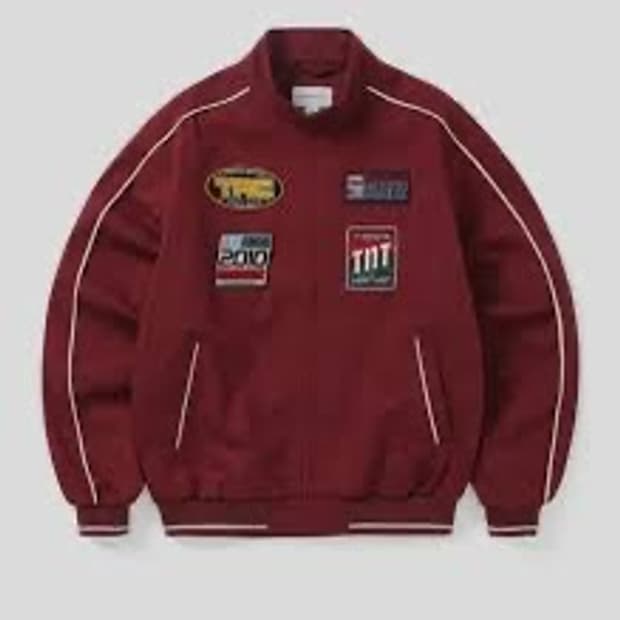 디네댓 레이싱 자켓 버건디 M