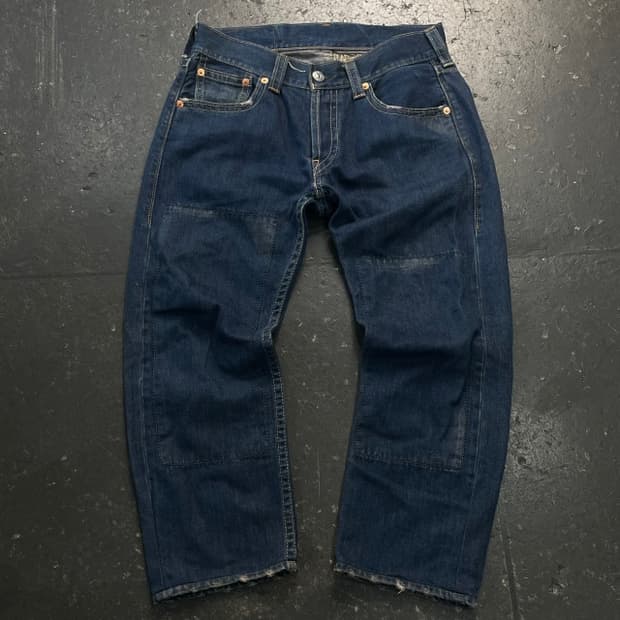 34 리바이스 901 타입원 Thread 자수 데님팬츠 