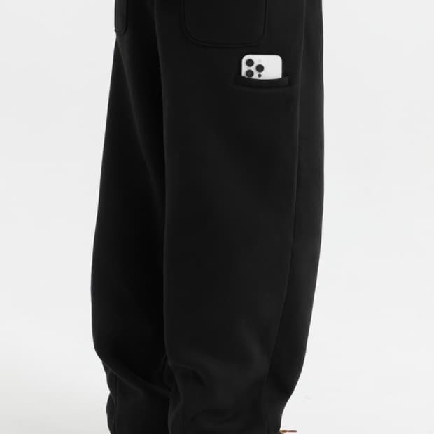 브렌슨 코지 레그핏 다트 기모 팬츠 M