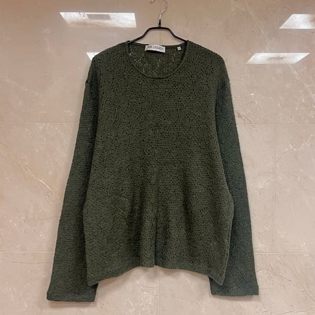 아워레가시 펀칭니트 카키 (맨즈50)