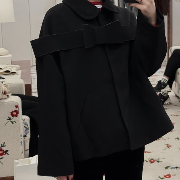 Shushu/Tong 리본 피케 코트