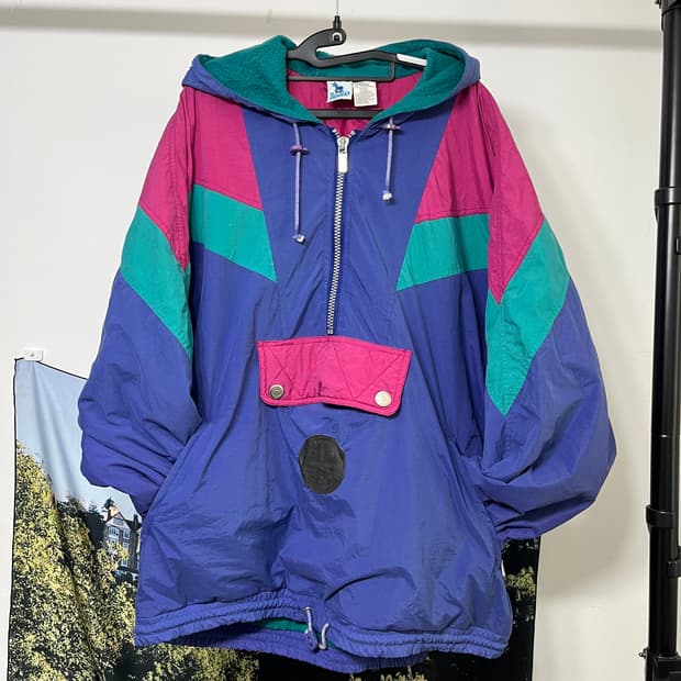 90s 바람막이 올드스쿨 아노락 재킷 스키점퍼