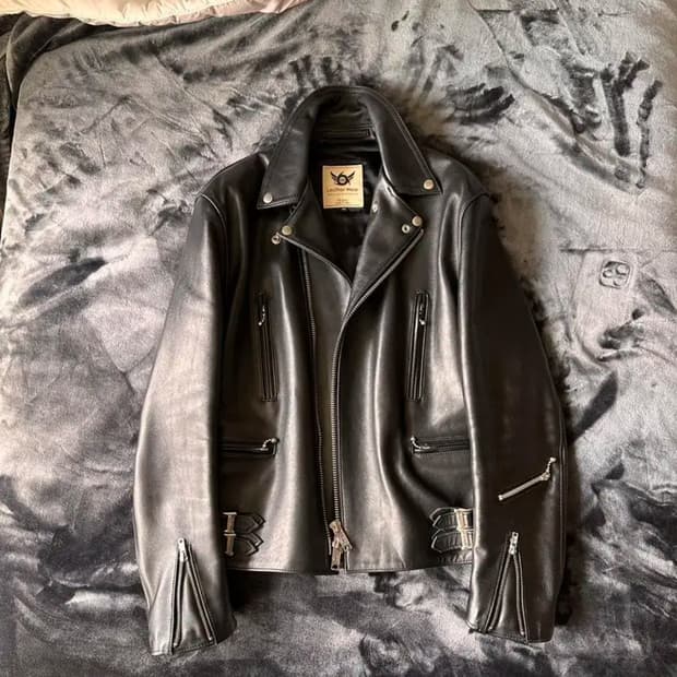 (40size)666 leather jacket