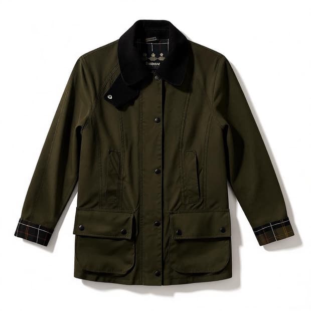 바버 클래식 왁스 자켓 UK6