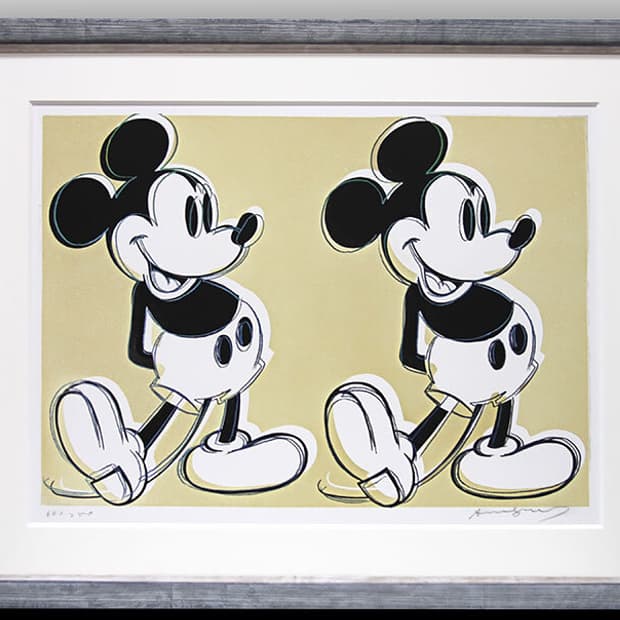 정품 앤디 워홀 double micky mouse Ed.260 실크스크린