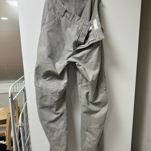 노운X우연 washed biker cargo pant 그레이 2사이즈