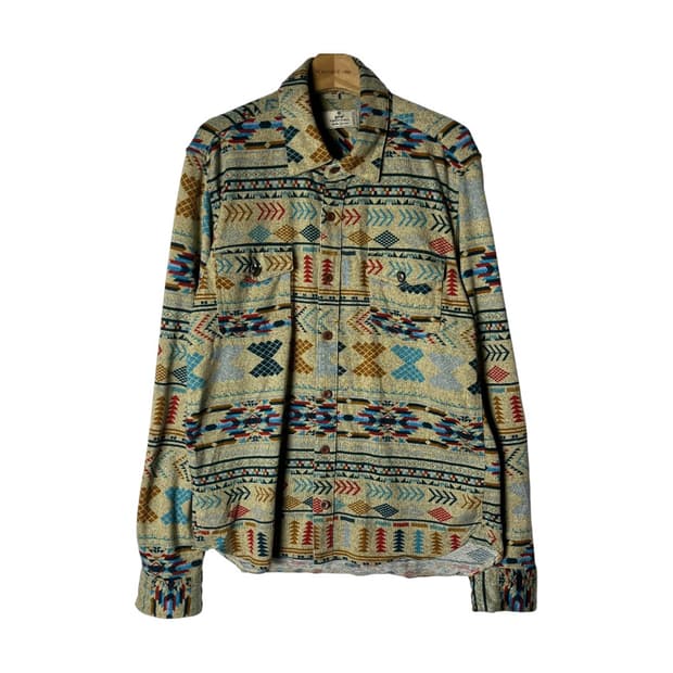 [Grn] 재팬 나바호패턴 콘초 웨스턴 셔츠