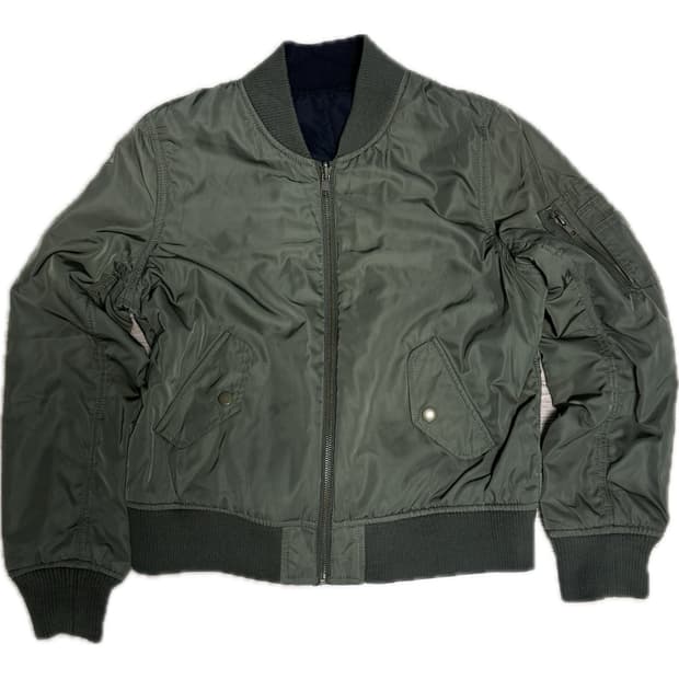 Japanese vintage 리버시블 크롭 항공 점퍼