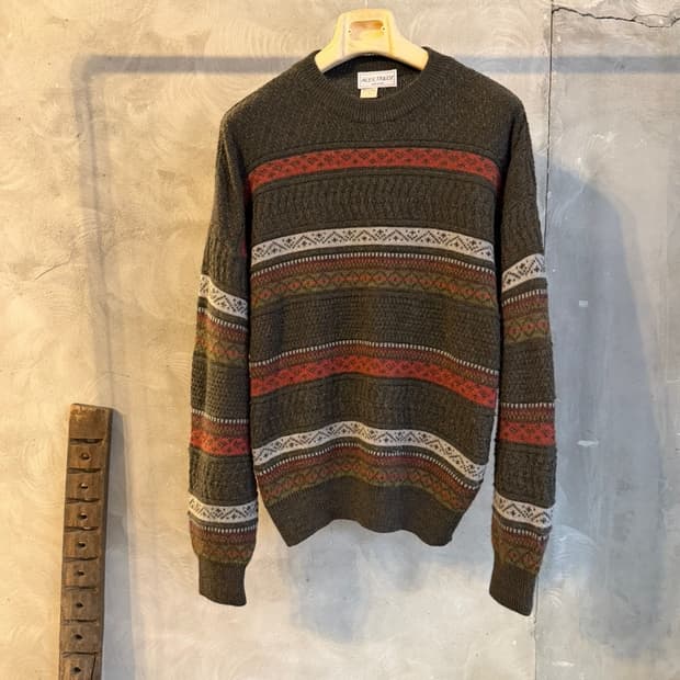 알렉스 트리콧 페어아일 니트 105