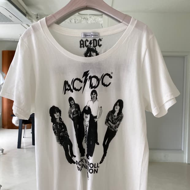 히스테릭글래머 X acdc 반팔 티셔츠