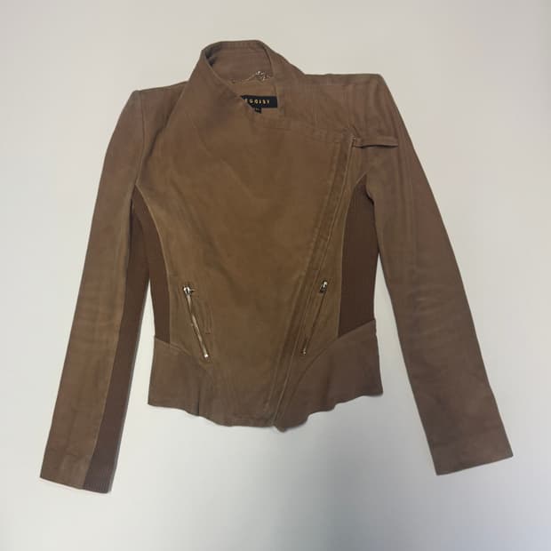 여성 에고이스트 리얼 양가죽 스웨이드 자켓