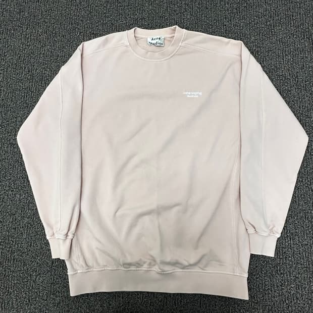 아크네 스튜디오 맨투맨 핑크 S