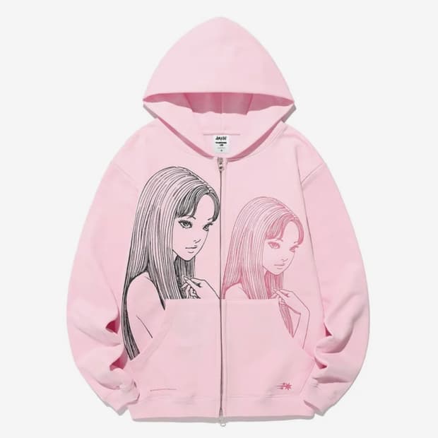 구매)나이스고스트클럽 이토준지 매니악 토미에 후드집업 핑크 s