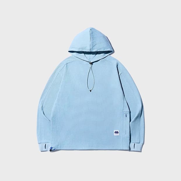 새상품) 매든 라인드 와플 후디 스카이블루