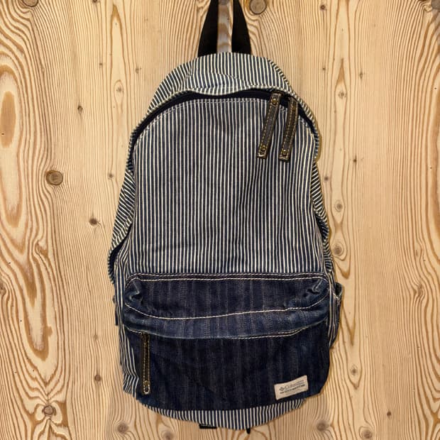 컬럼비아 데님 패치 백팩