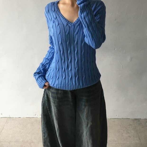 폴로 랄프로렌 케이블니트 