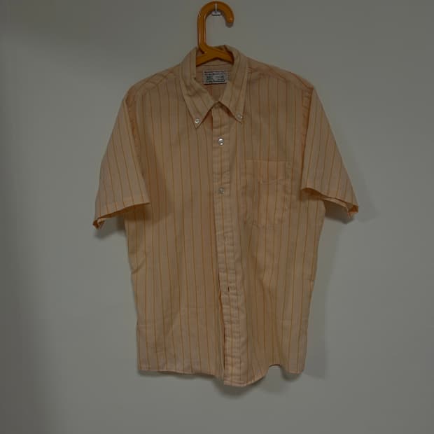vintage half-sleeved stripe shirts