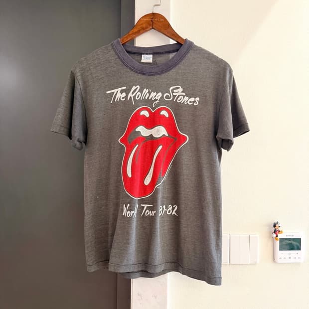 빈티지 80s Rolling Stones 티셔츠