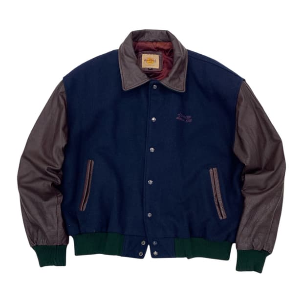 90's 하드락카페 올란도 바시티 자켓