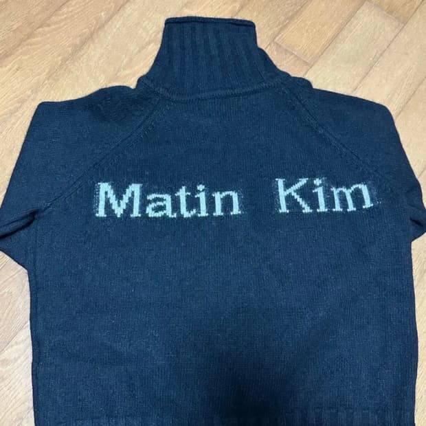 마뗑킴 니트 집업 여성 S 블랙