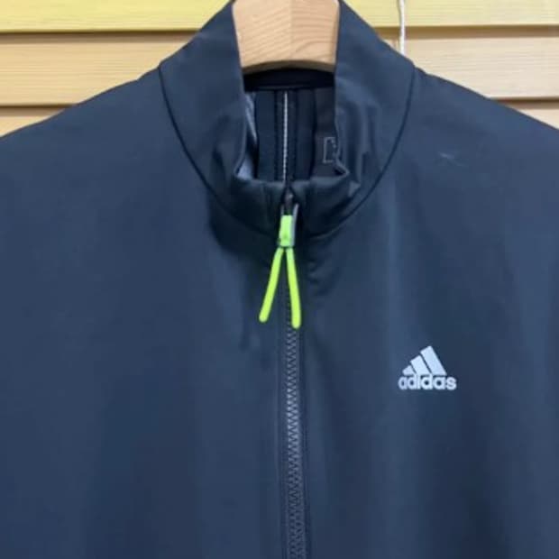 아디다스 여성 블랙 바람막이집업점퍼 L