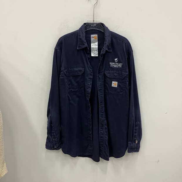 칼하트 FR 네이비 긴팔 셔츠