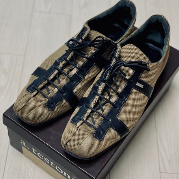  (특A급) 아 테스토니 캔버스 가죽 초경량 스니커즈 구두 270