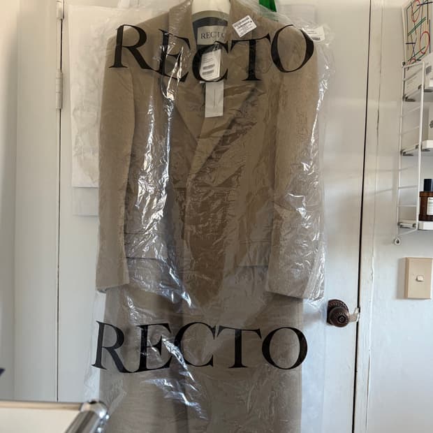 [렉토]렉토 헤어리 울 싱글코트 S