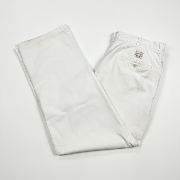 (오염) 33 폴로 랄프로렌 클래식 와이드 치노팬츠 화이트