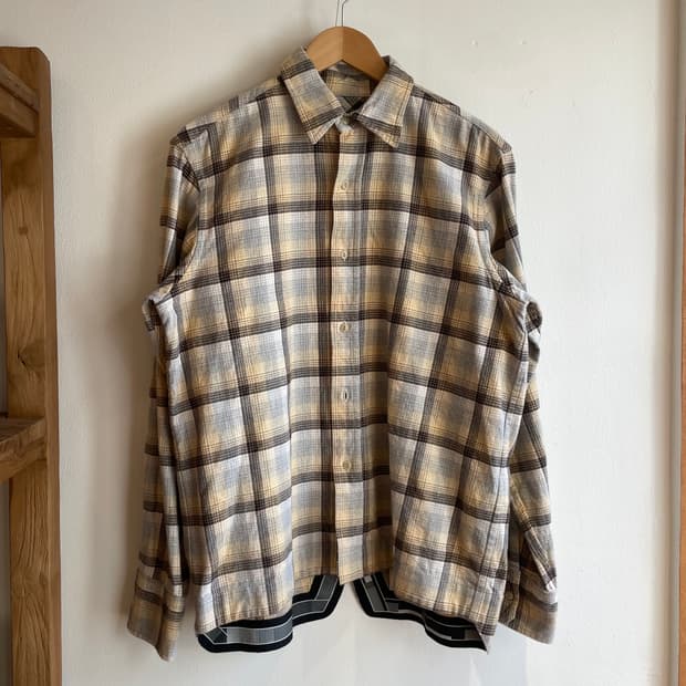 파세타즘 체크 긴팔 셔츠