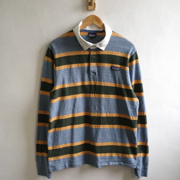 파타고니아 스트라이프 럭비 셔츠