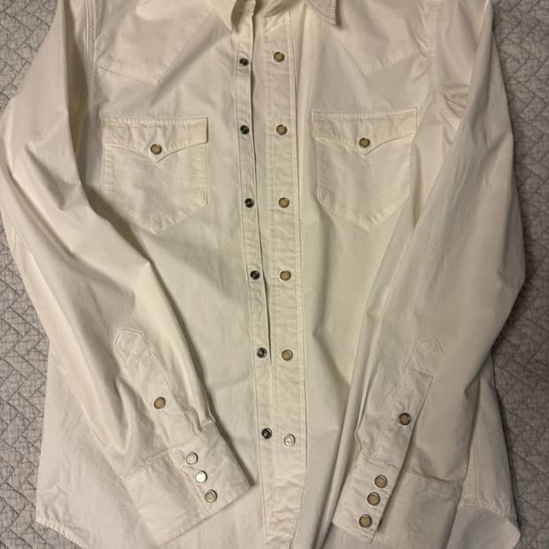 Rrl 포플린 웨스턴 슬림핏 셔츠(M size)