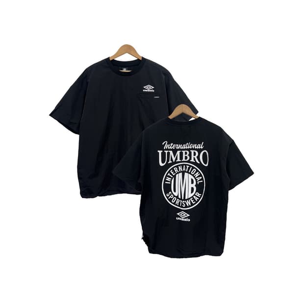 엄브로 빅로고 포켓 나일론 오버핏 반팔 티셔츠