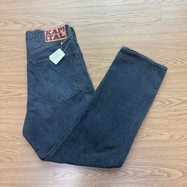 캐피탈 14oz CONEY OKAGILLY 블랙 데님 34  