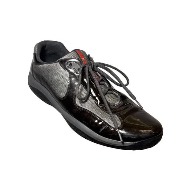 00‘s 프라다 아메리카컵 에나멜 스니커즈