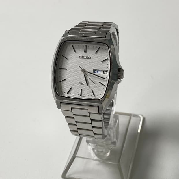 Seiko 세이코 스피릿 쿼츠 스퀘어 데이데이트