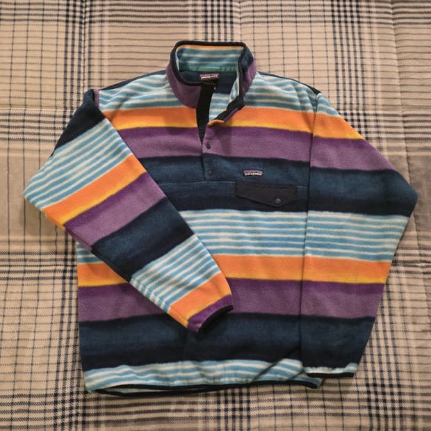 16SS 파타고니아 신칠라 스냅-T 프리즘 스트라이프 멕시코