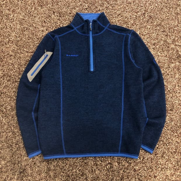 마무트 반집업 폴라텍 풀오버 긴팔티