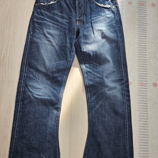 리바이스 707 셀비지 플레어 데님팬츠