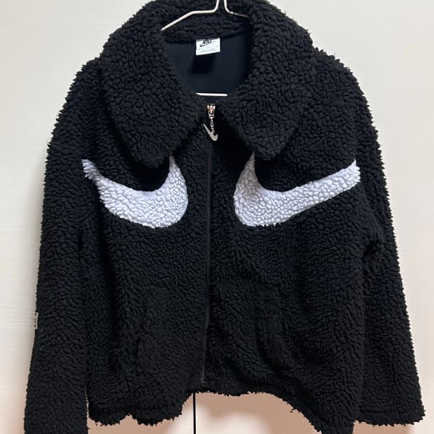 나이키 스우시 뽀글이 집업 M